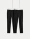 2pk Slim Fit Active Waist Trousers